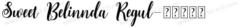 Sweet Belinnda Regul字体转换